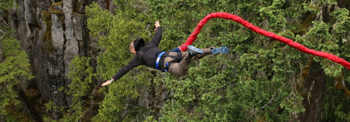 Chiropractor Vernon BC Elliot Lysyk Bungee Jumping