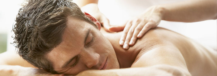 Massage Vernon BC Man Receiving Massage Massage Vernon BC Man Receiving Massage