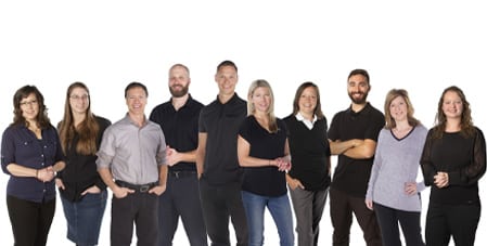 Chiropractor Vernon BC Elliot Lysyk With Chiropractic Team