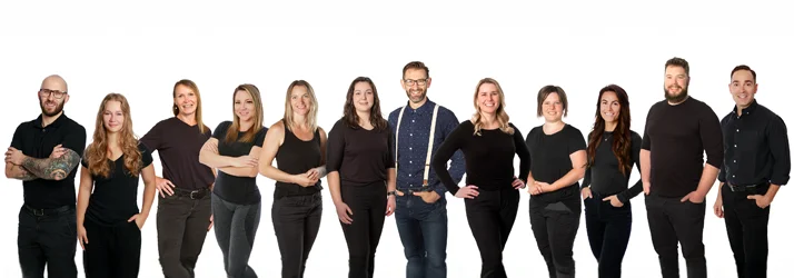 A September 2025 photo of the Massage Therapy team at Arise Chiropractic and Wellness