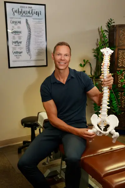 Chiropractor Vernon BC Elliot Lysyk Handling Skeleton